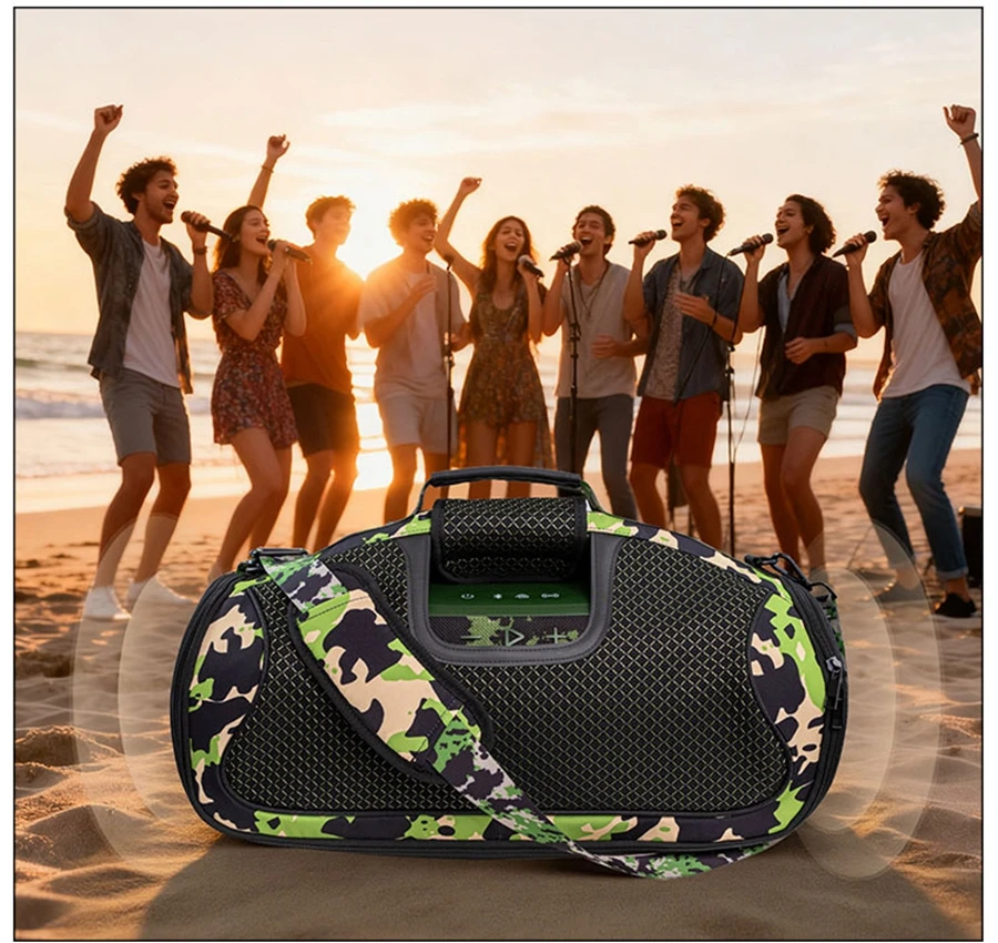 für JBL BOOMBOX4 3, tragbare transparente Lautsprechertasche für BOOMBOX 4/3, schalldurchlässige Tasche im Freien, Reise-Tragetasche – Detail 17