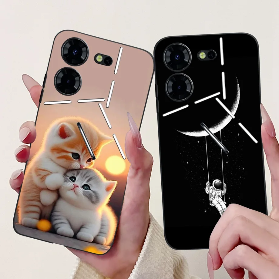 ل Tecno Pova 5 Pro 5G Pova5 5Pro حافظة لطيف الحيوان النمر الأسد التنين الكرتون غطاء الهاتف ل CH8n لينة سيليكون سليم Coques #6