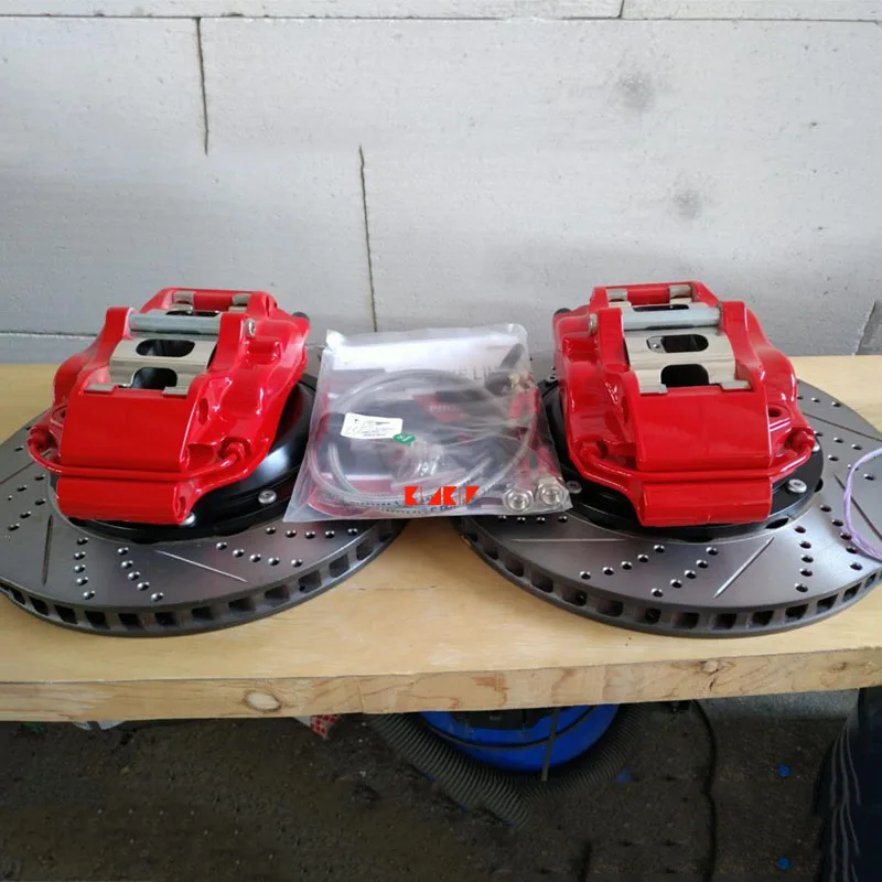 KLAKLE Modified Brake Kit Brake Calipers 4 Piston 5200 Sport Brake Disc For Mercedes Benz R129 SL 1993