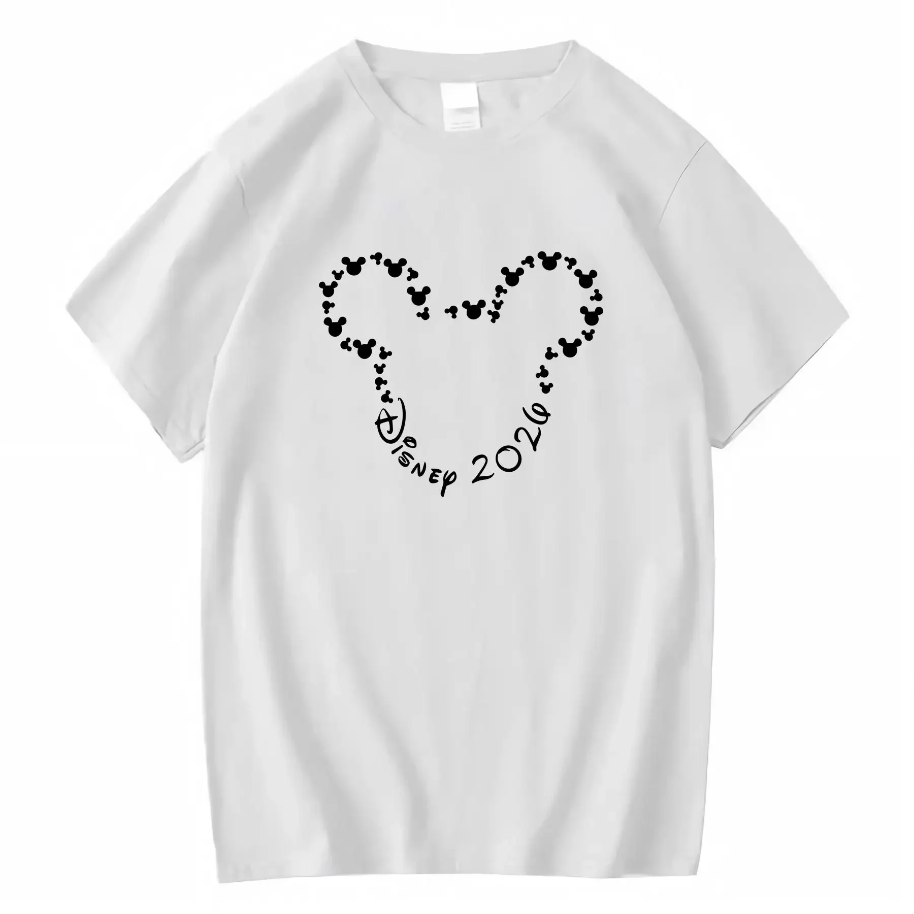 

Disney Family 2026 Trip 122629 Женская футболка с круглым вырезом Disney World Vacation, винтажная, мягкая, универсальная, дышащая