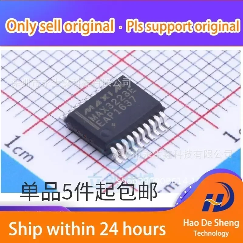 

10 шт./лот MAX3223EEAP SSOP20 Трансивер RS-232 MAX3223 Новый оригинальный в наличии