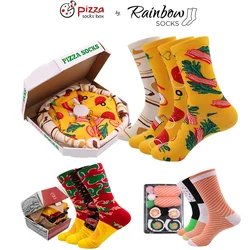 Personalized Design Cotton Socks, Pizza, Sushi, Christmas Set Gift Box, Happy Harajuku, Skate, Happy Gift