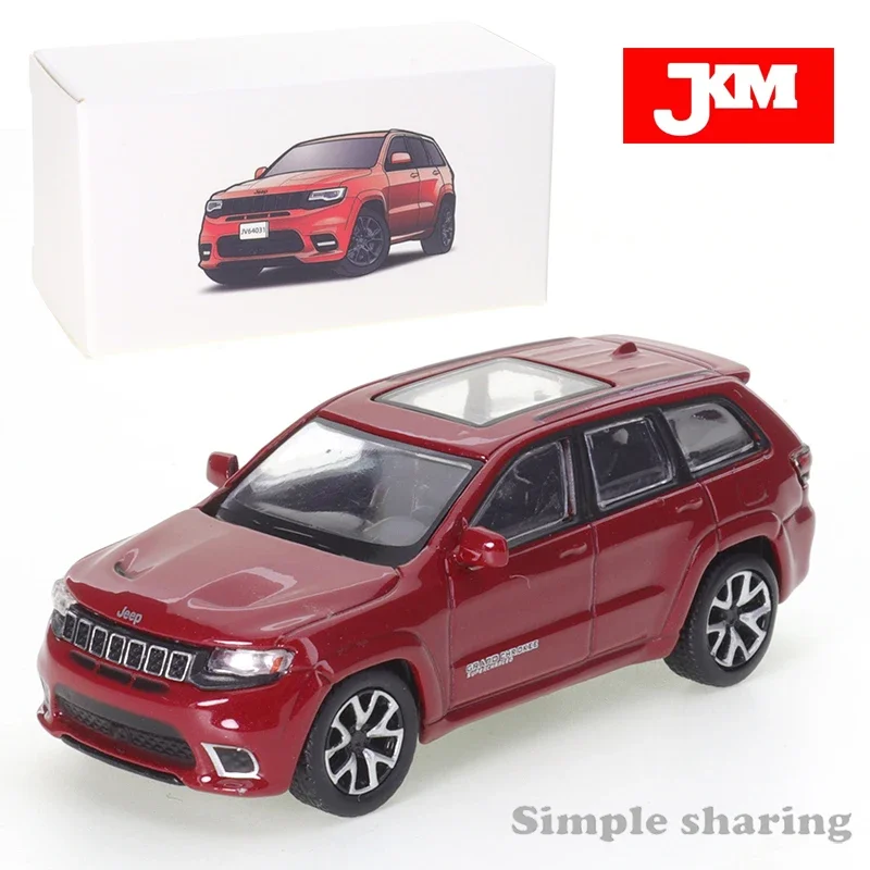 JKM1/64 Jeep Cherokee Racecourse Eagle Mud Plate Diecasting Alloy Car Kids Toys Motor Vehicle Diecast Metal Model