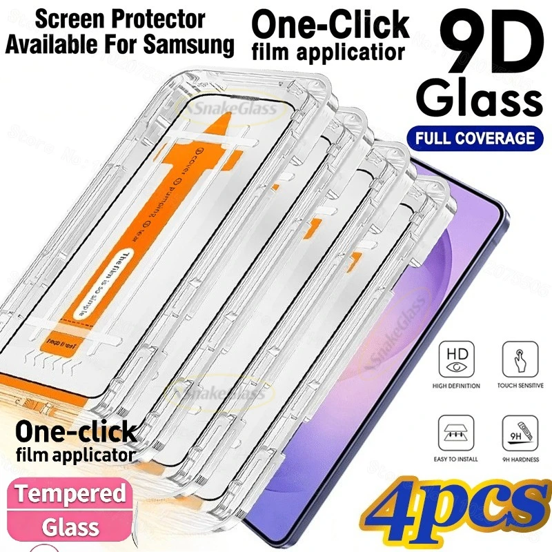 

4pcs HD Screen Protector for Galaxy S26 Plus/ S26 Ultra/ S25 Ultra Edge/S24/ S23 S22 Ultra/Plus/FE/Edge 9H Clear Tempered Glass