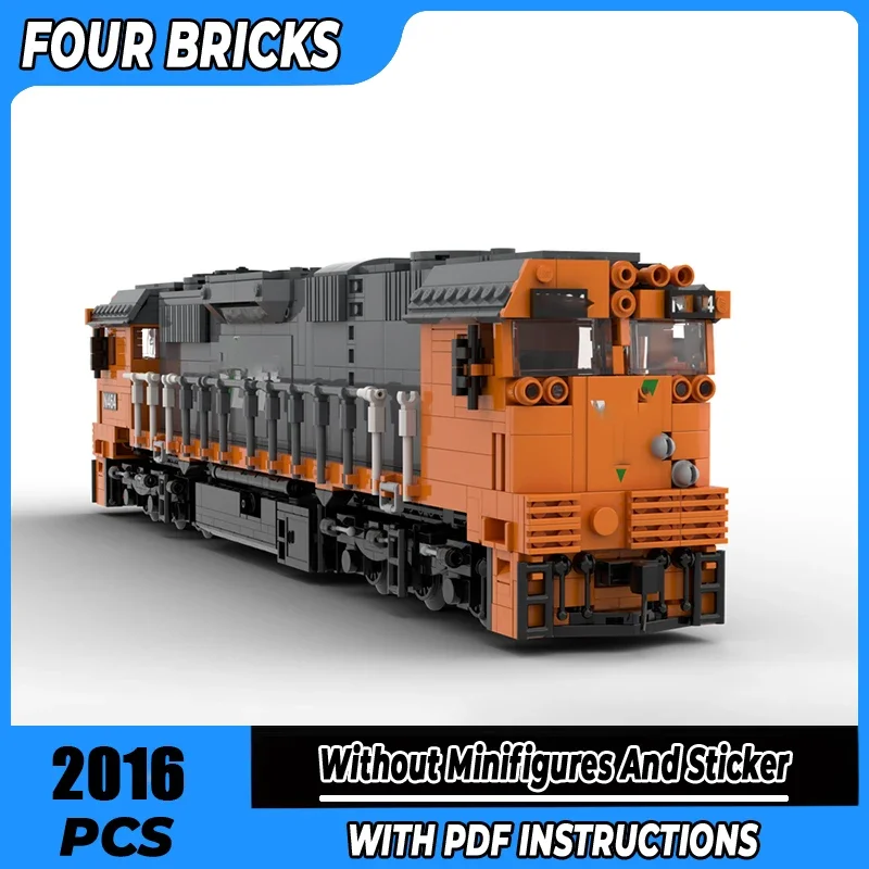 

Moc Building Blocks Orange VLine N Class train Technology Modular Bricks Model Gifts Christmas Toys DIY Sets Assembly