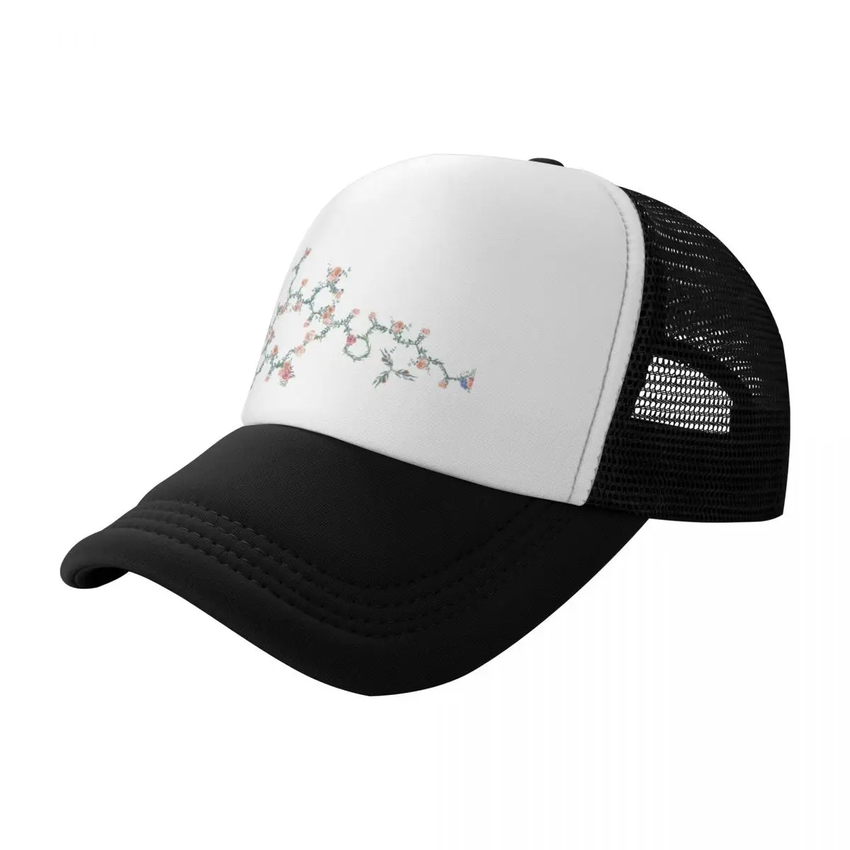 Oxytocin Rose Flower Love Molecule Baseball Cap hiking hat Sunscreen Vintage sun hat For Man Women's