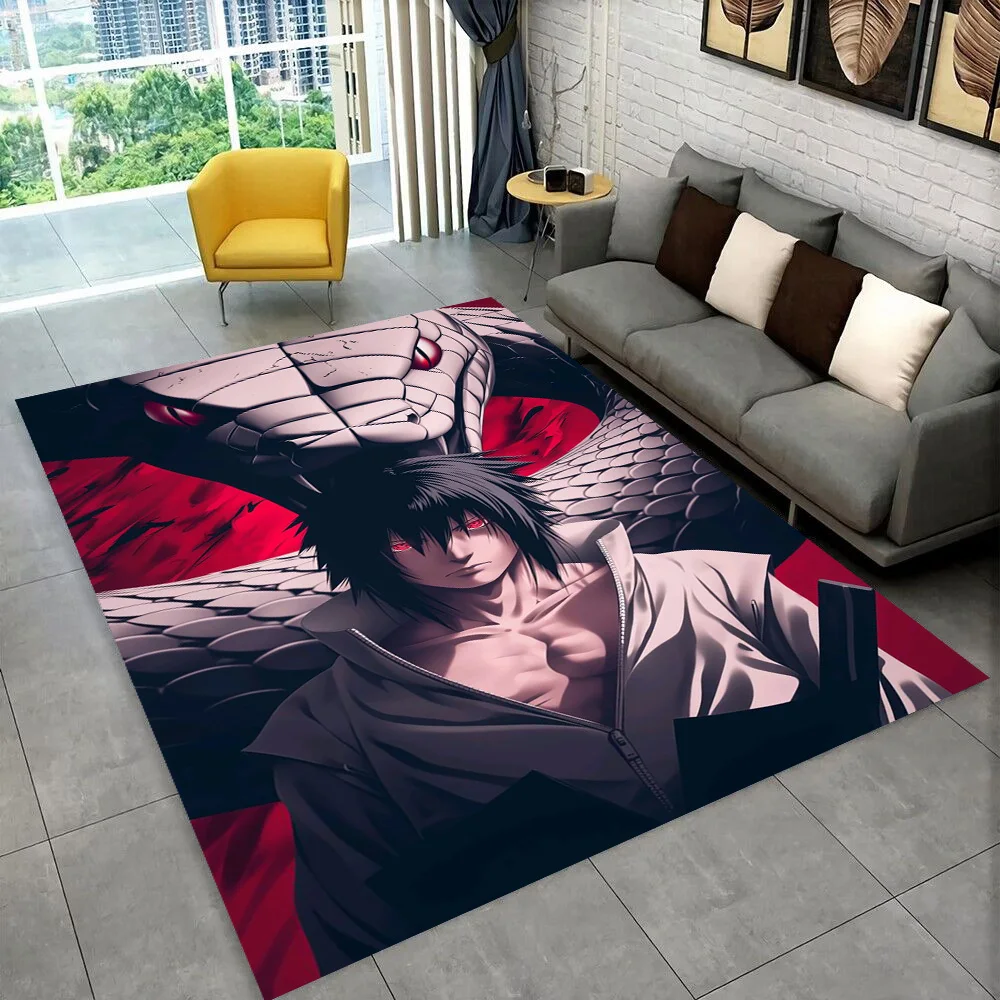 3D N-Naruto Cartoon Anime I-Itachi Carpet Rug for Playroom Bedroom Living Room Sofa Home Decor,kids Area Rug Non-slip Floor Mat
