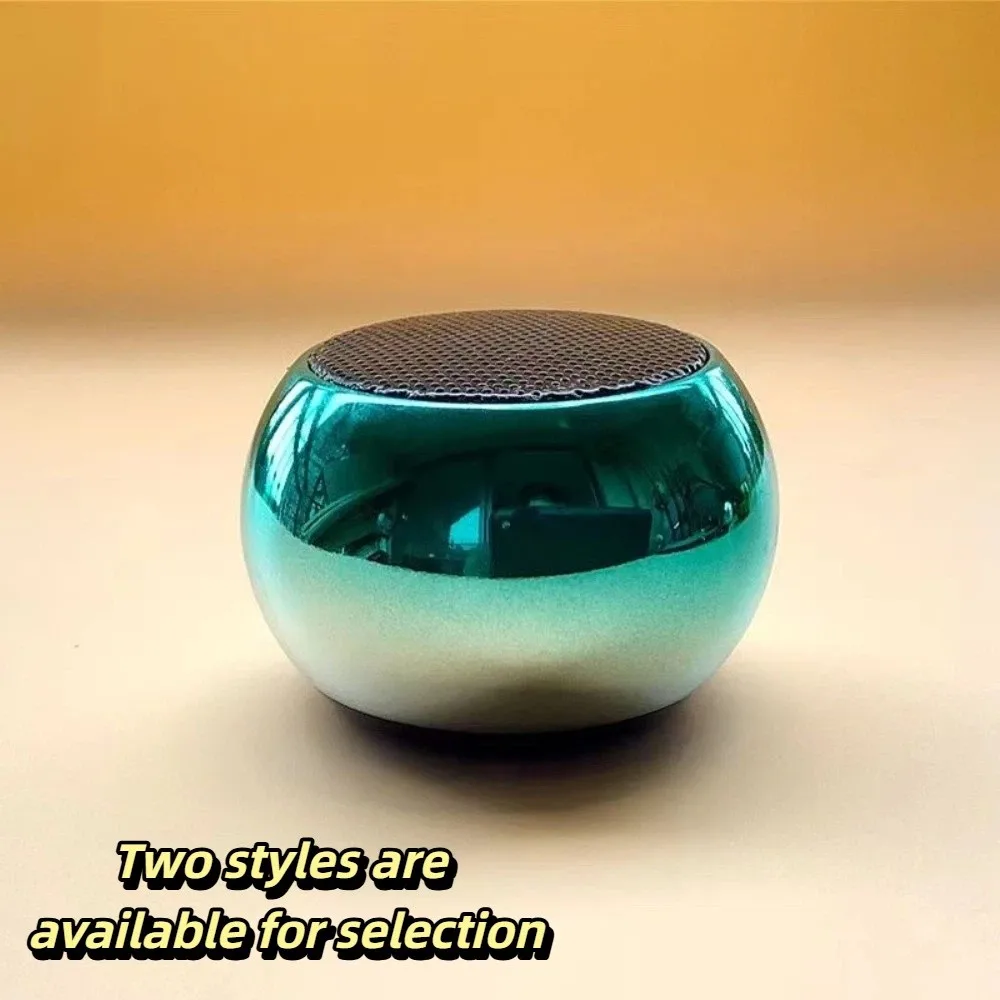 Mini Bluetooth Speaker Keychain Dual Color Metal Shell Portable Speaker Keychain TF Card Slot Stereo Sound Mini Speaker Keychain