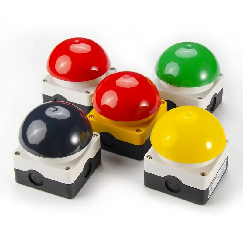 1/5/20Pcs Mushroom Button Self-Rest Switch Ball Pedal Hand Clap Judges Clap Light Trigger Button Waterproof Game Answer Buzzer