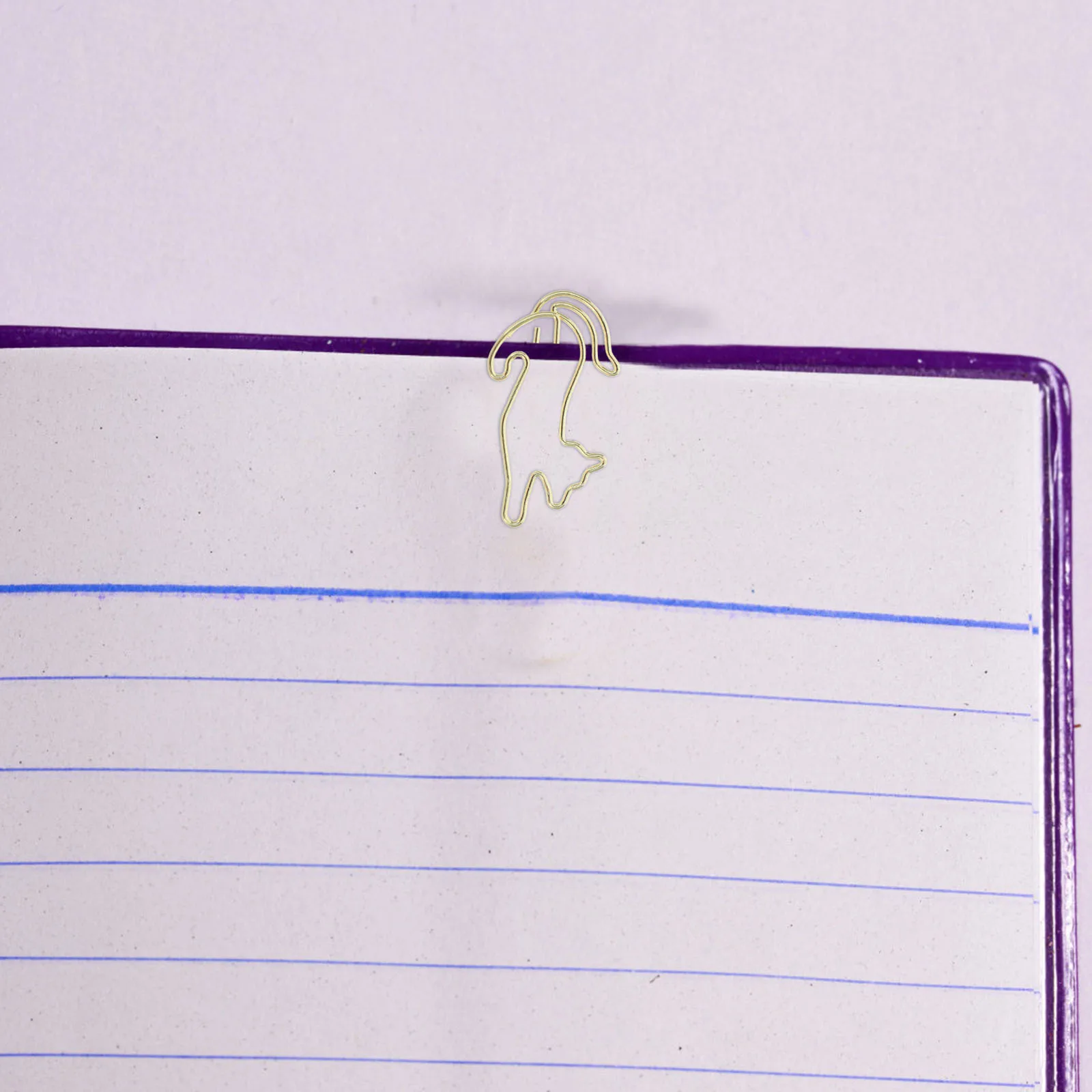 25Pcs Stylish Animal Shaped Paperclips Cat Design Bookmark Clips Office Supplies Students Gifts Bookmark Clips