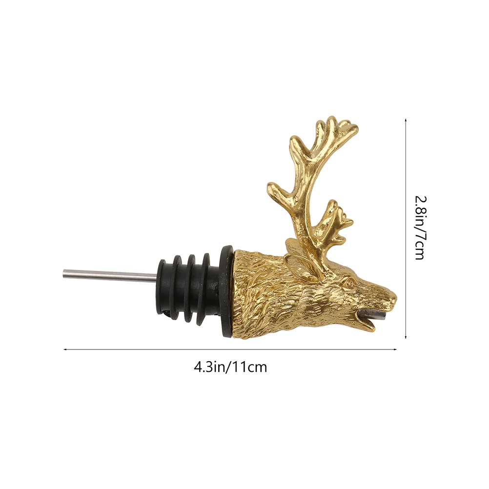 Deer Head Guide Animal Shape Pourer Bottle Home Aerator Zinc Alloy Bars Reusable