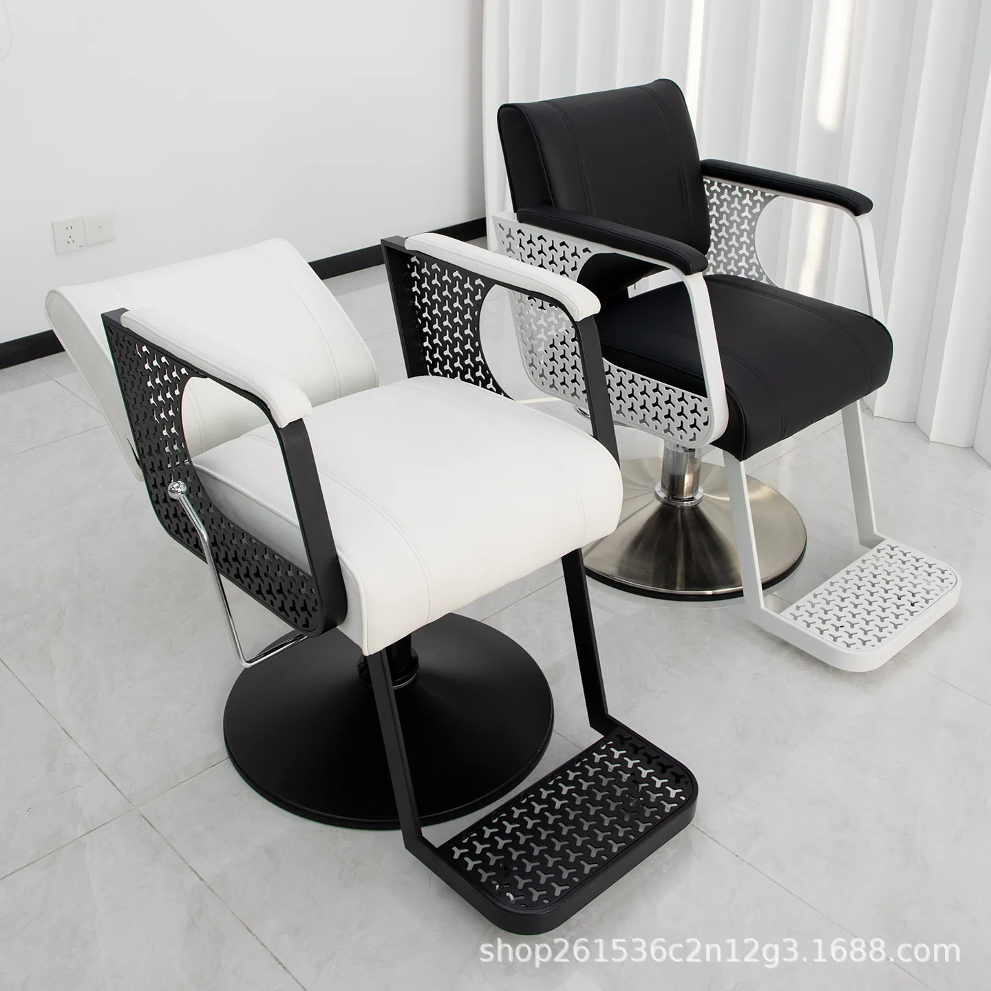 Hairdressing chair Barber can be lifted and lowered Rotating hair salon Barber shop special perm, dyeing
