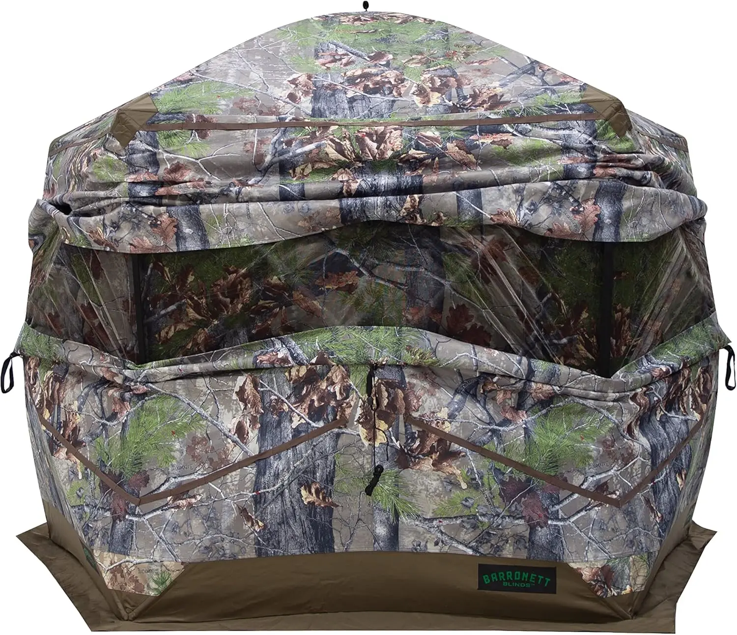 Barronett Blinds Ox Portable Hunting Blind, Pop-Up Hub Blind, Durable Oxhide Fabric, Panoramic Shooting Window