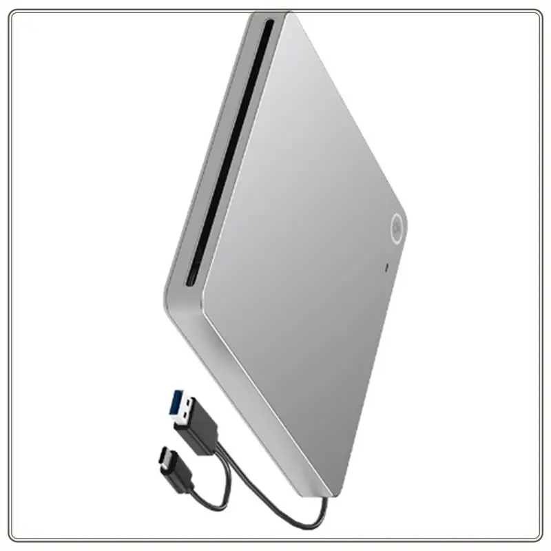 Надежный сверхтонкий внешний 3D-привод Blu-Ray DVD с USB 3.0 и Type-C, слот-в устройством записи компакт-дисков и DVD для высокоскоростной передачи данных, Ultra