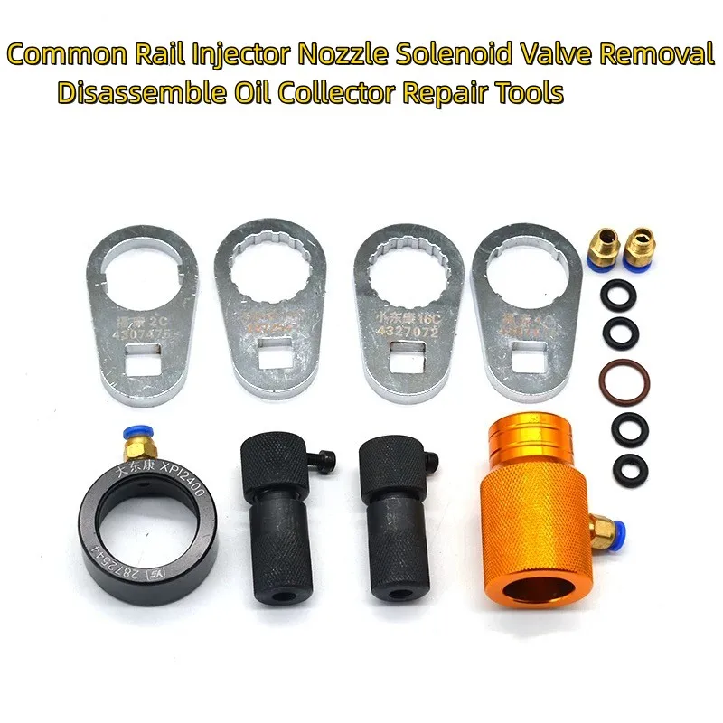 

For Cummins CRIN Common Rail Injector Nozzle Solenoid Valve Removal Disassemble Oil Collector Repair Tools