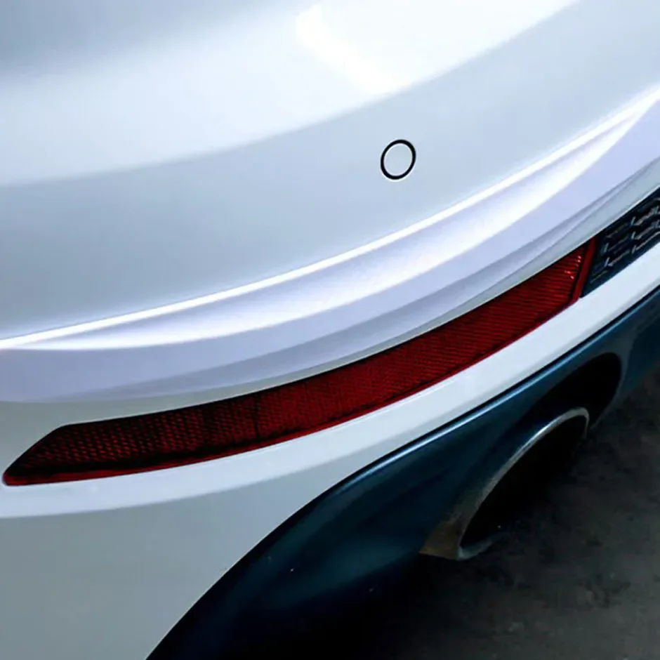 

QXNY 2 шт., защитная полоса для автомобильного бампера, защита углов, защита от царапин, защита от столкновений, красный, черный, белый и серый