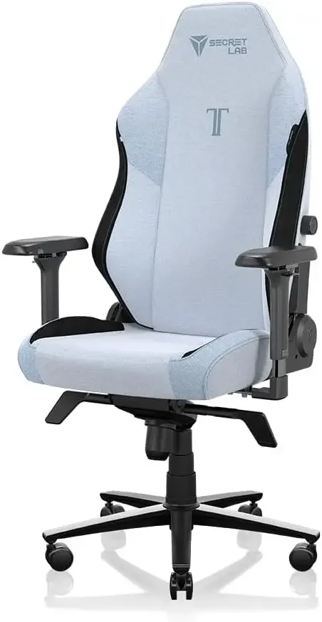 Titan Evo Frost Blue Gaming Chair - Reclining, Ergonomic & Heavy Duty Computer Chair with 4D Armrests, Magnetic Head Pillow