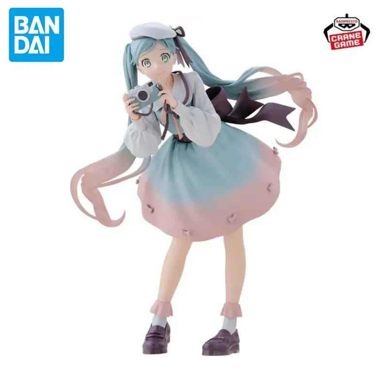 

Оригинальный BANDAI BANPRESTO, праздничные воспоминания, новые и нераспечатанные Хацунэ Мику, 20 см, аниме-фигурка, оригинальная коллекционная модель, игрушка в подарок