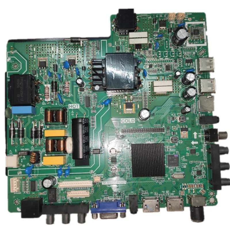 

Multi language setting of 4-core WiFi smart TV motherboard TP.MS358.PC821 Three in one constant current 360mA voltage 45-180v DC