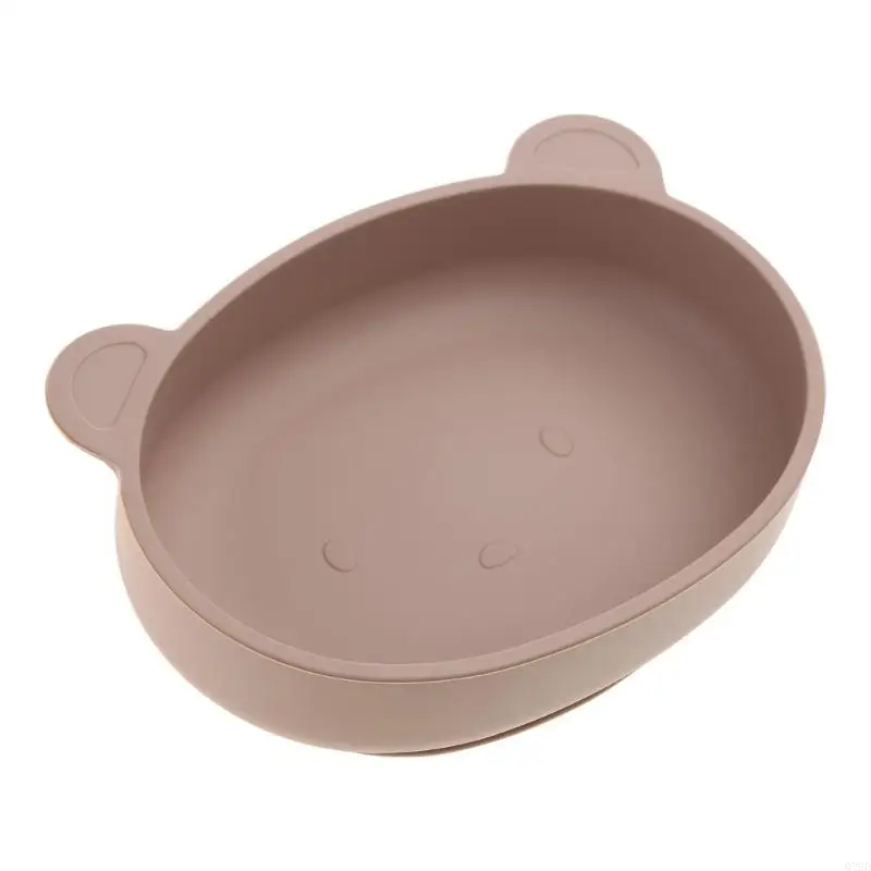 

Q22D Toddler Silicone Plate Spoon Set Strong Suction Cup Bowl Baby Utensil