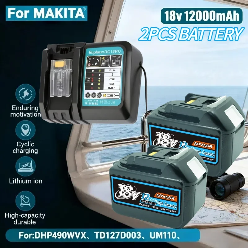 

For Makita 18V 6Ah/8Ah Battery⚡for Makita BL1840 BL1830B BL1850B BL1850BL1860 BL1815 Replacement Lithium Battery + Charger⚡⚡