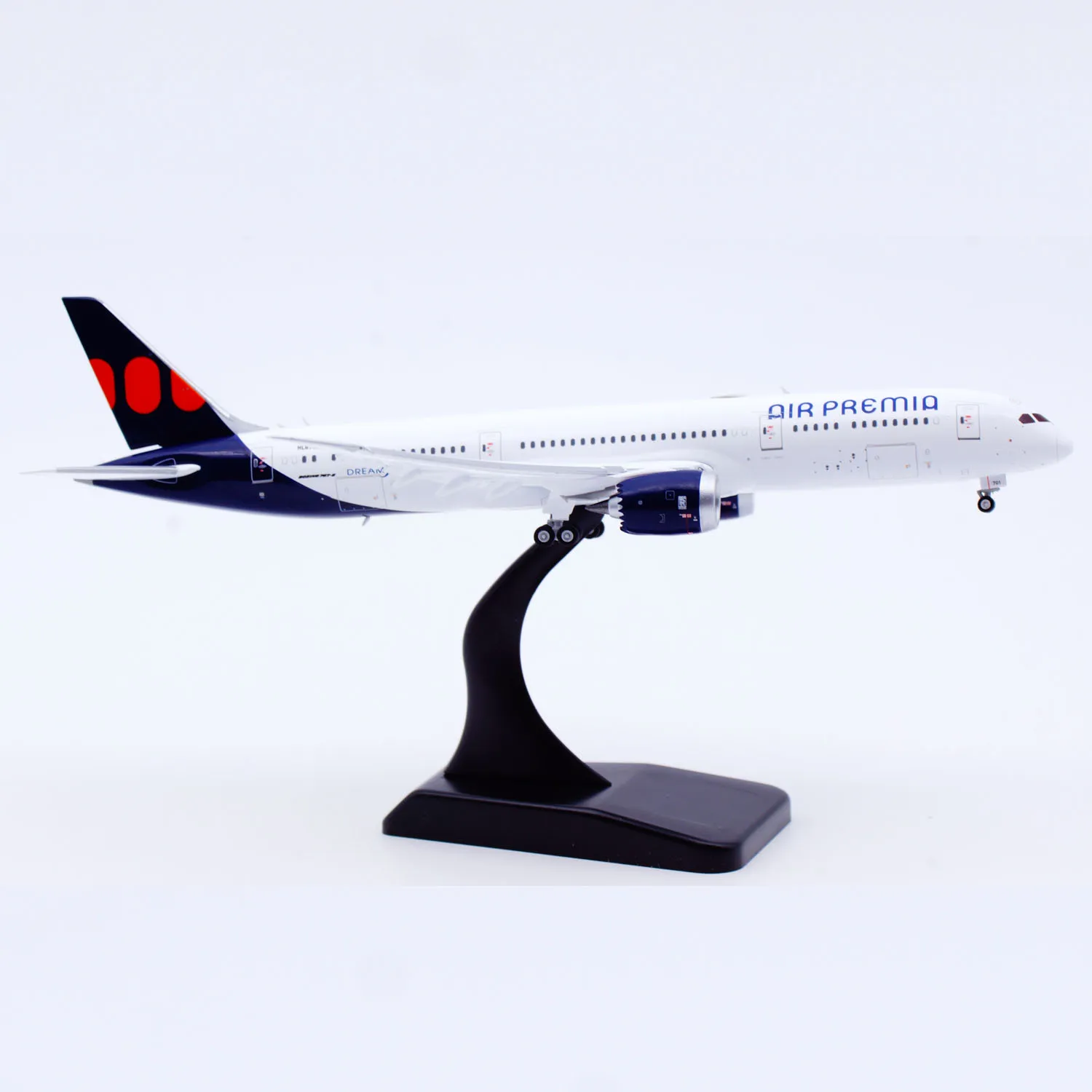 SA4085A سبيكة تحصيل طائرة هدية JC أجنحة 1:400 الهواء Premia بوينغ B787-9 دييكاست طائرة نموذج طائرة HL8701 اللوحات أسفل #3