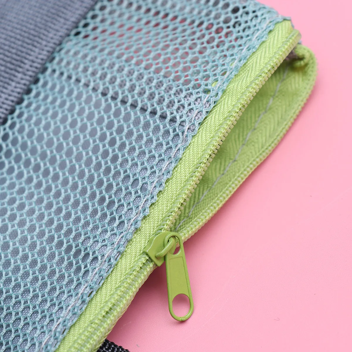 

Extra Large Mesh Tote Bag Thick Lightweight Nylon Beach Tote with Zippered Valuables Pocket and Mesh Bottle Holder Cruise