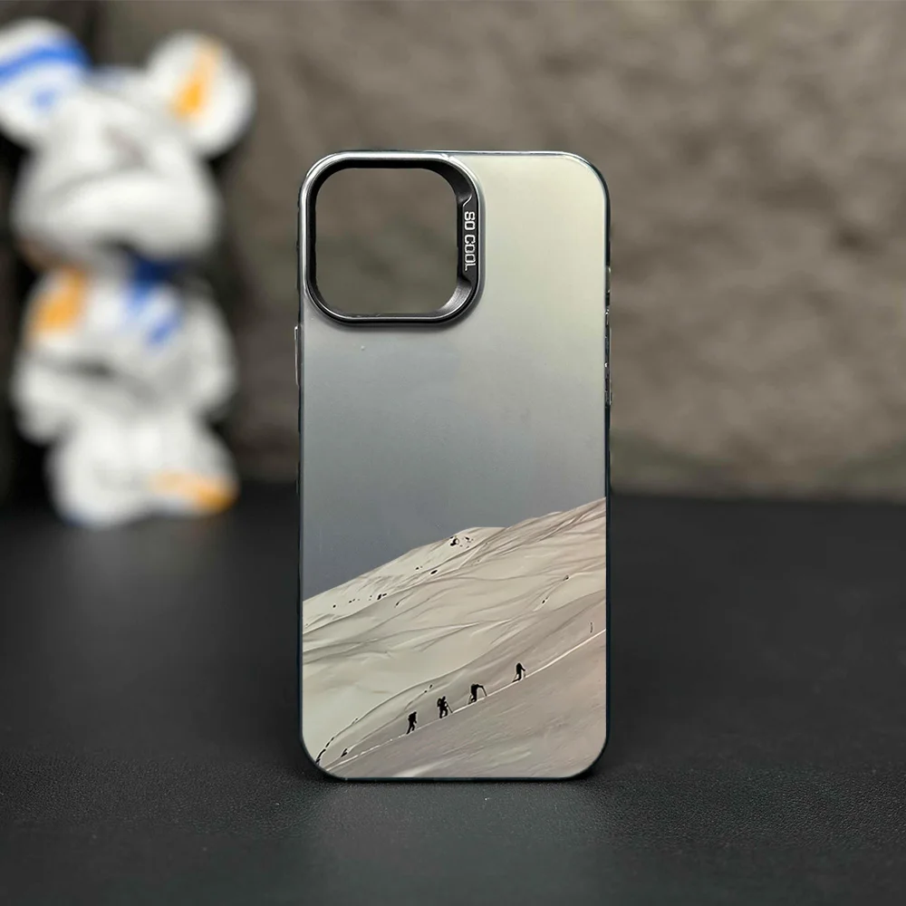 Climb To The Top Never Stop Climbing Phone Case for iPhone 12 11 13 14 15 16 Max Pro Plus Laser Cover IMD