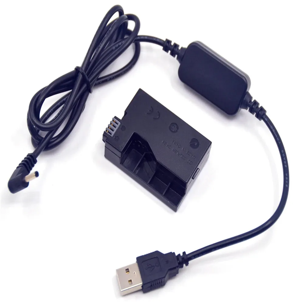 5V Adapter przewód zasilający USB + DR-E8 LP-E8 fałszywy akumulator do aparatów Canon EOS Rebel T2i T3i T4i T5i 550D 600D 650D 700D pocałunek X4 X5