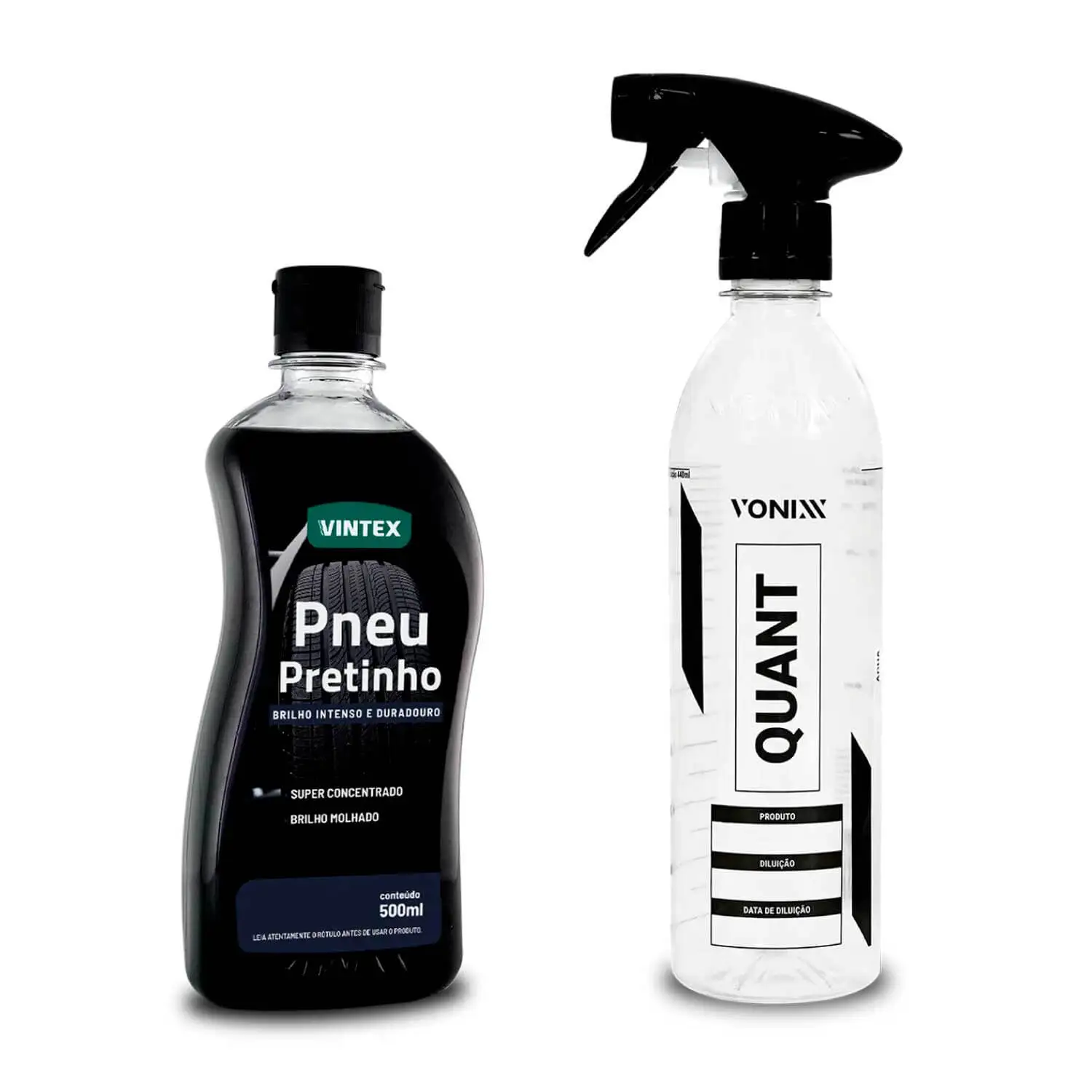 Auto Kit Vonixx Quant Sprayer + Tyre Pretinho 500ml