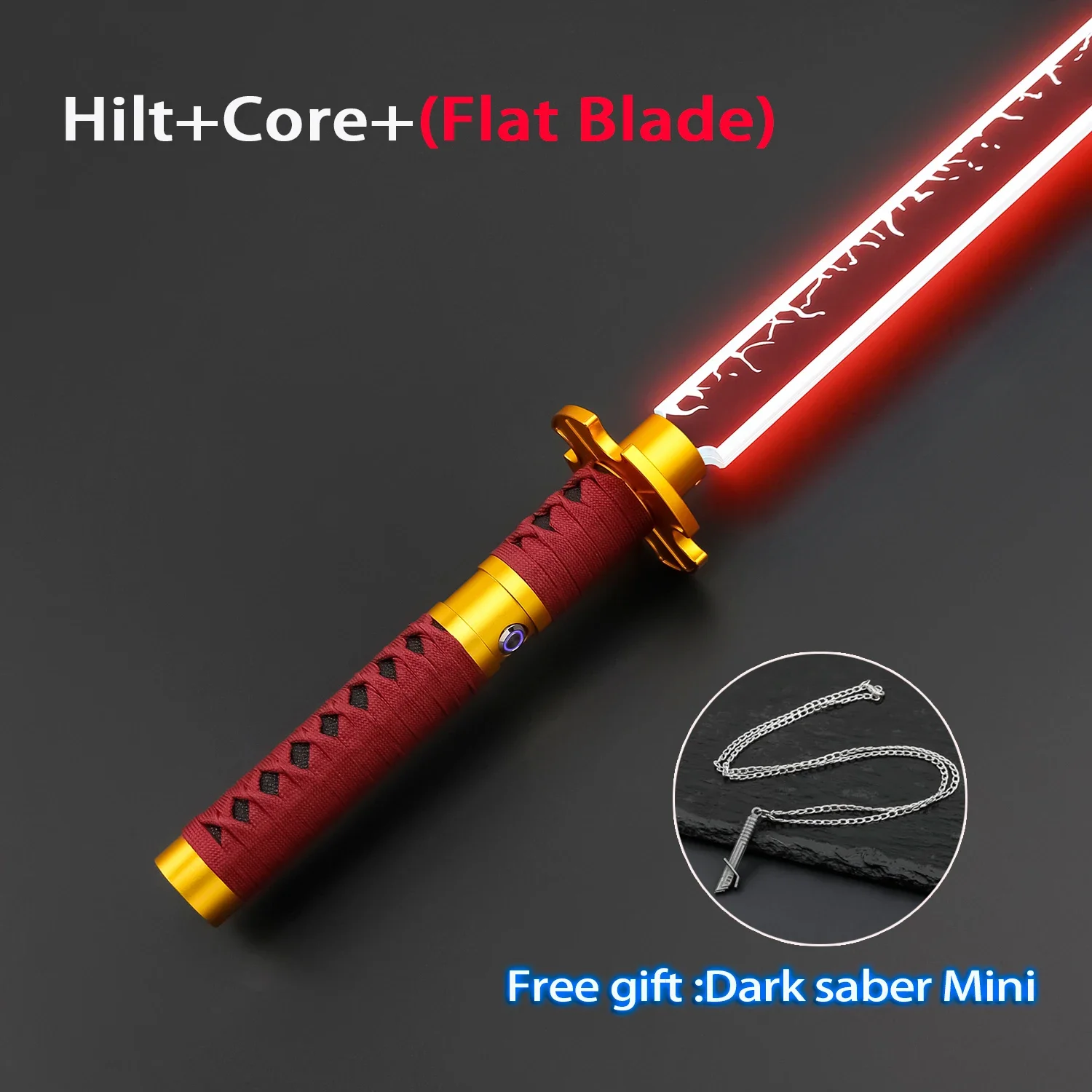 TXQSABER Katana RGB Pixel espada láser de duelo pesado columpio suave mango de Metal sable de luz Cosplay 12 colores foc dueling