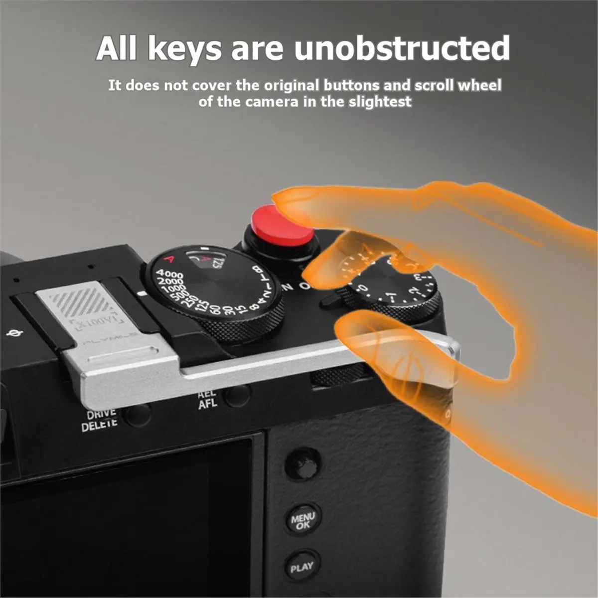 N94R Thumb Grip for Fujifilm X-100V1 Anti-Slip Camera Thumb Rest Dustproof Impact Protection Portable Photography Accessory B