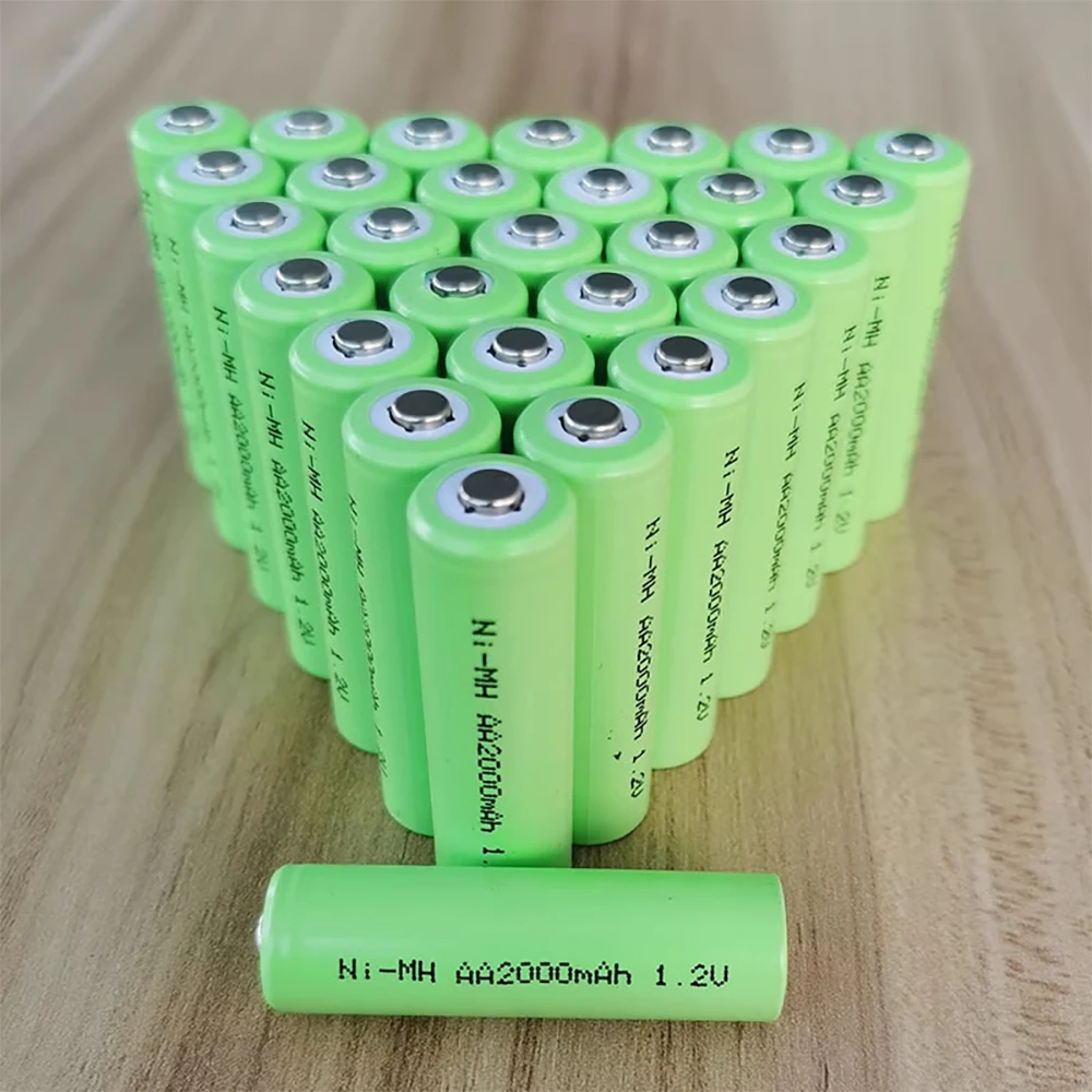 2000mAh AA Battery Ni-MH AA Rechargeable Battery LR6 2A Batteries Low Self-Discharge for Toy Remote Control Clocks Mice Computer