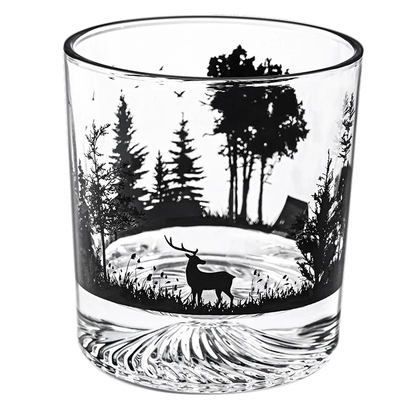 

290ml Creative Wine Glass Cup Iceberg Cup Snow Mountain Cup Thick Bottom Rock Cup Christmas Whiskey Cup Wedding Gifts