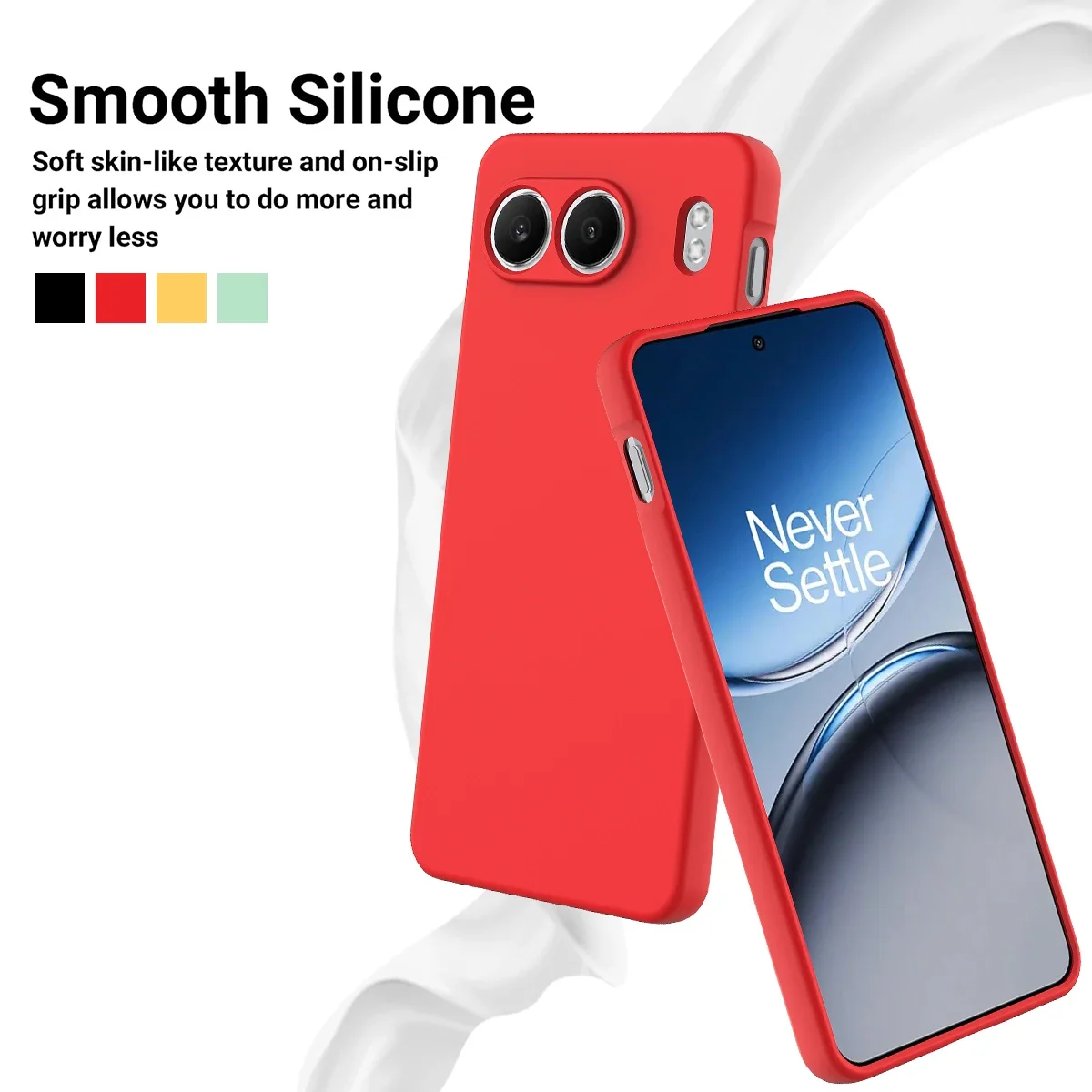 Silicone Case For Oneplus Nord 4 Skin-feel Ultra-thin Soft Anti-fall Cover For Oneplus Nord4 1+Nord4 Shockproof Bumper