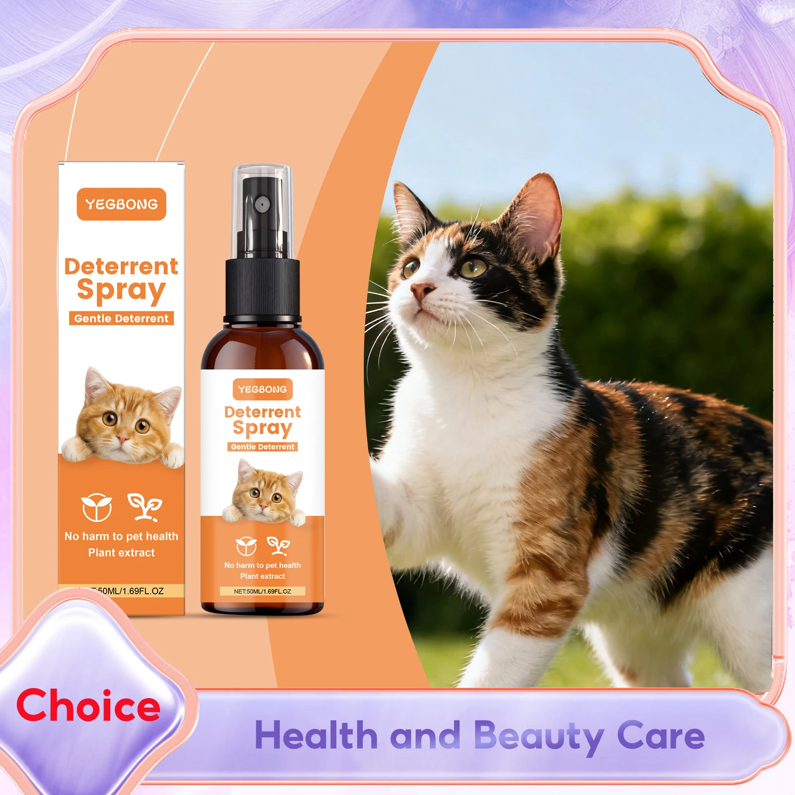 Cats Deterrent Sprays Plant Extracts Moisturizes Protects Re