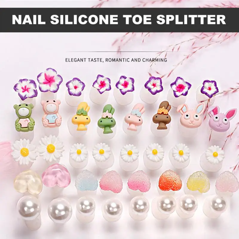 Manicure Pedicure High-quality Convenient Versatile Effective Durable Gel Nail Dividers Pedicure Toe Separators Trendy Nail Gel