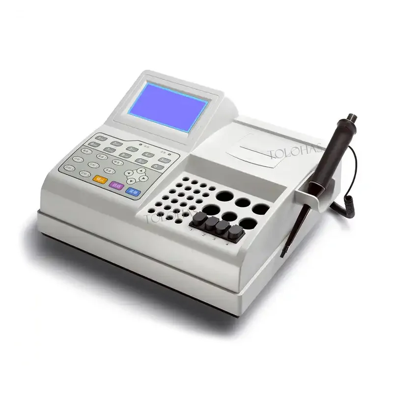 LHCA54 Hospital Lab Blood Chemistry Analyzer Portable Touch Screen Automatic Blood Coagulometer