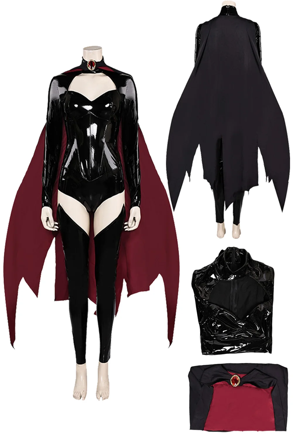 Madelyne Cosplay Preis Kostüm Film Cartoon Super Bösewicht x Oufits weibliche Frauen Umhang Fantasy Outfits Halloween Karneval Anzug