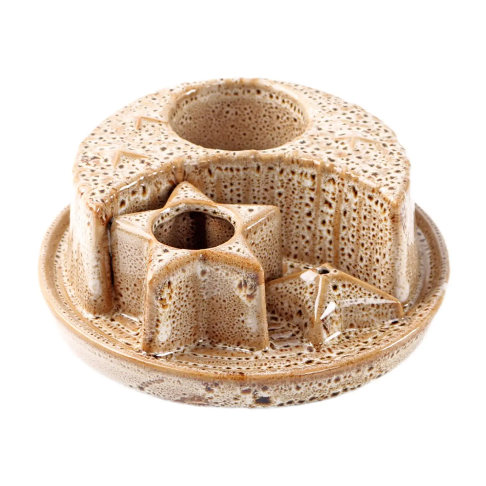 Soporte para Palo Santo y Salvia, Quemador Multifuncional de Salvia, Portavelas para Gabinete, Sala de Estar, Sala de Yoga, Escritorio, Decoración del Hogar