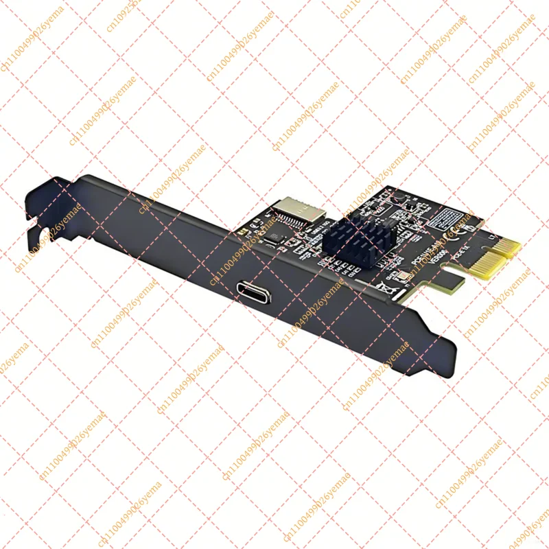 High Performance PCIe x1 to USB-C Type-E Expansion Card 10Gbps ASM3142 Chip