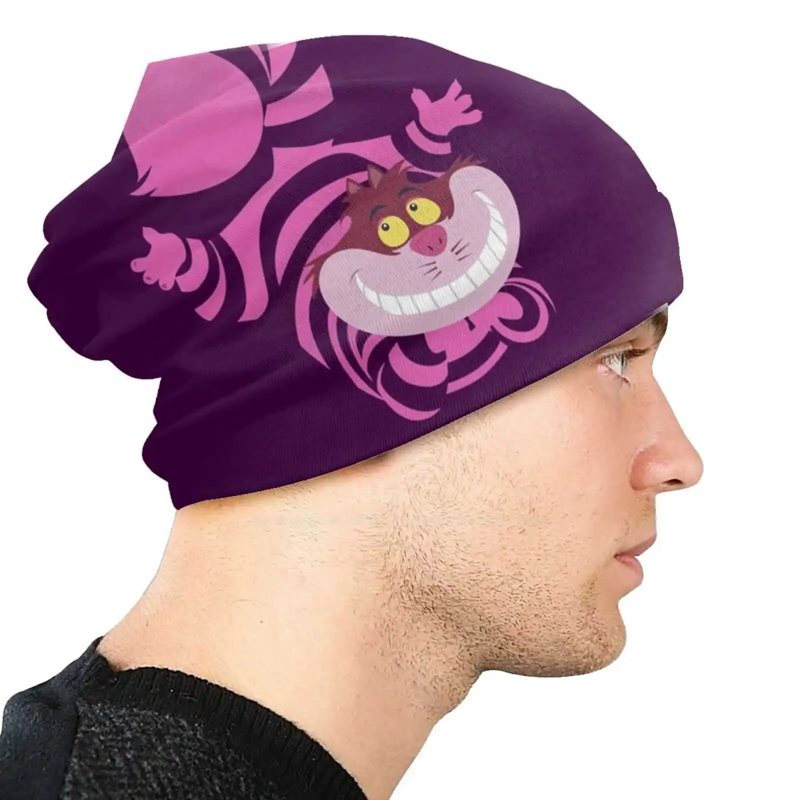 De-Su Art-Cheshire The Cat Knitted Hat Warm Beanie Outdoor Caps Alice In Cheshire The Cat