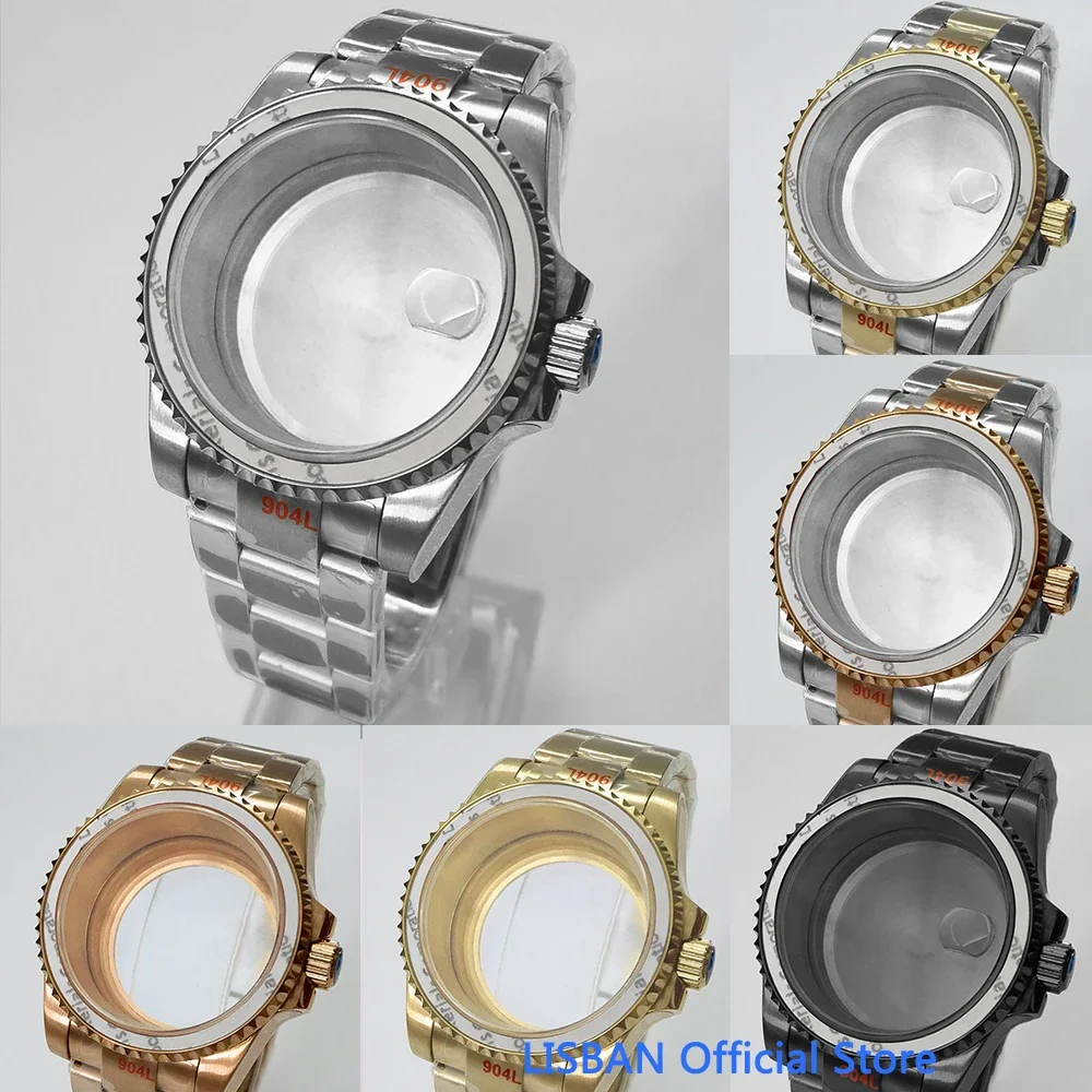 

Lisban 40mm Sapphire Glass Watch Case fit for NH35 NH36 NH34 ETA2824 2836 PT5000 Miyota8205 8215 Mingzhu DG2813 Movement