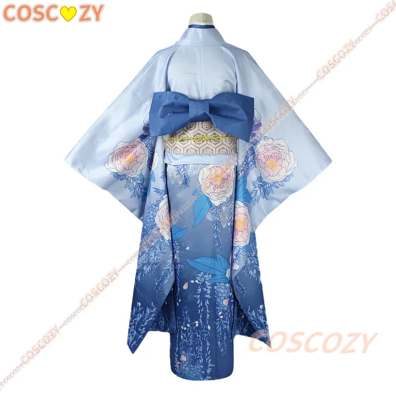 Cosplay Anime Mijn Gelukkige Huwelijk Miyo Saimori Cosplay Kostuum Bloem Bedrukt Roze Kinomo Miyo Saimori Cosplay Pruik Hoofddeksels Set