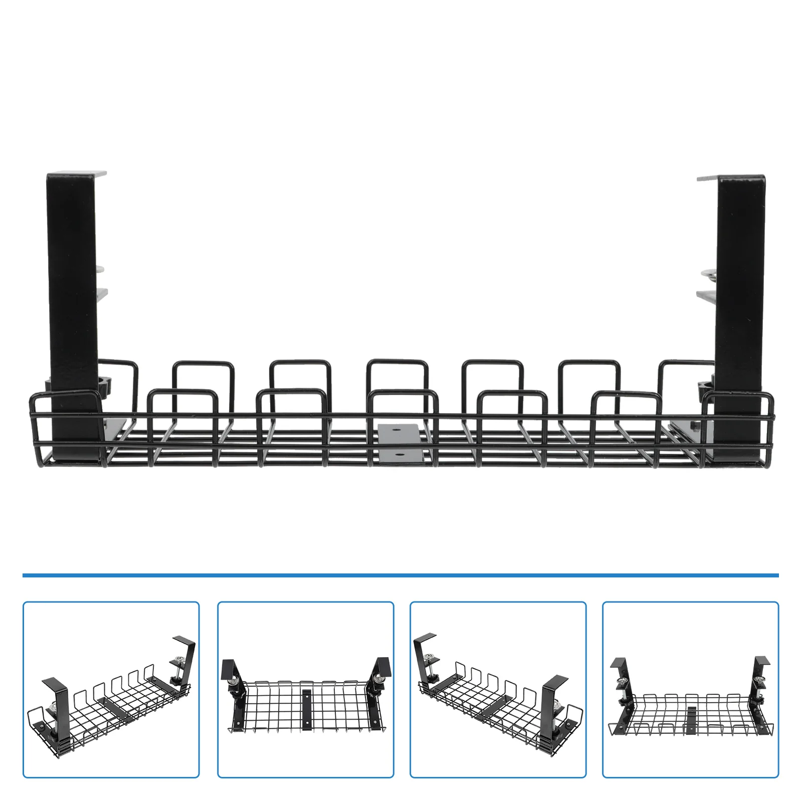 

Cord Organizer for Desk Computer Stand Wire Storage Rack Thread Office Supplies Iron