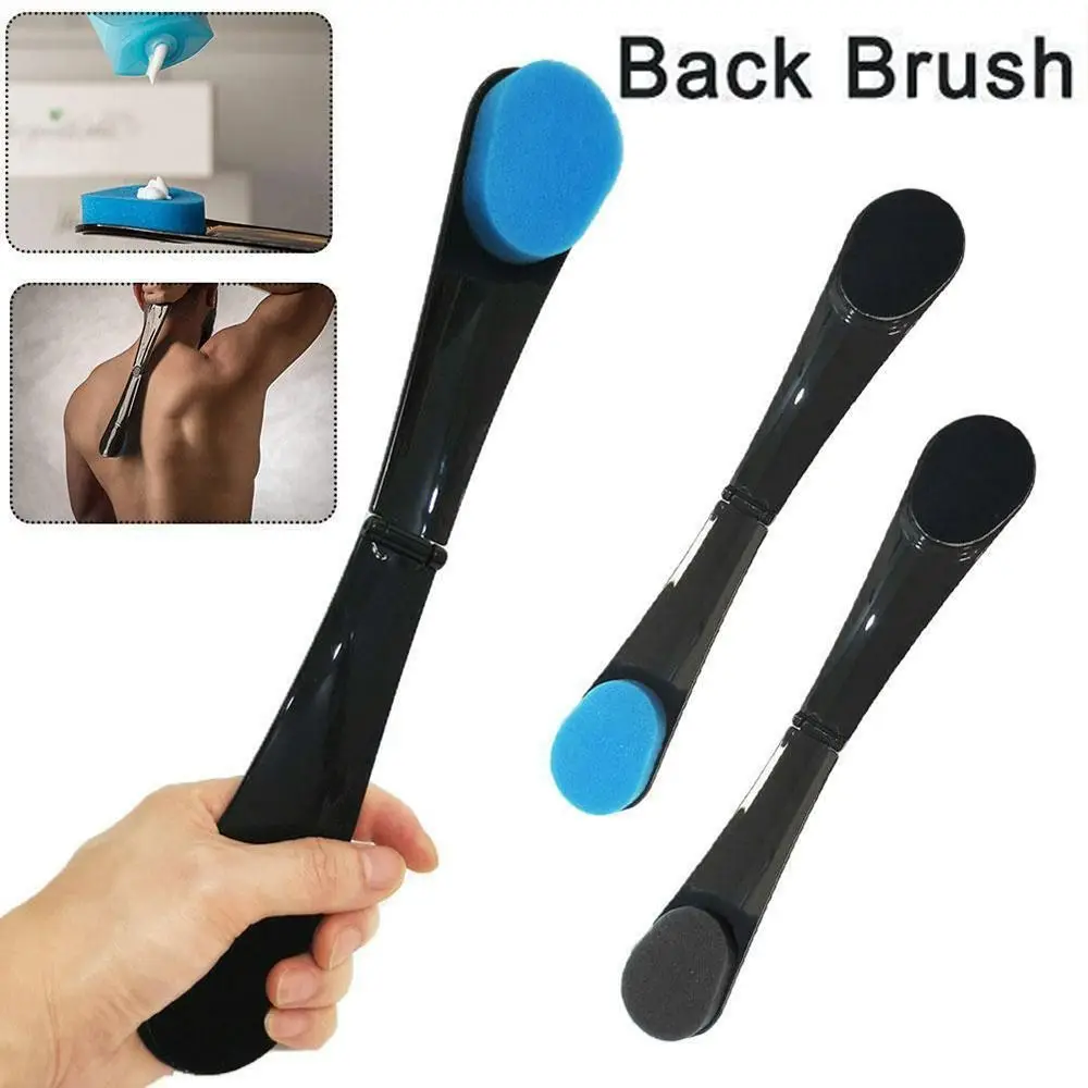 Color Random Back Applicator Durable Sponge Velvet Cloth Lotion Applicator Brush Self-adjust Foldable Body Care Tool Sunscreen