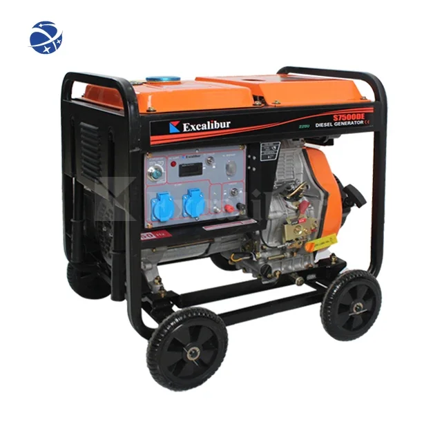 #YUNYI Open Frame Customized 3000W 3500W 5000W 6000W Single Phase Generator Remote Start Diesel for Industrial Use