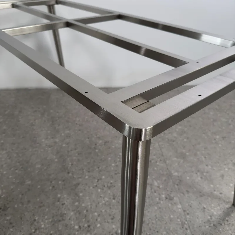 Rock slab dining table foot desk stand stainless steel support base desk metal legs marble table legs table bracket