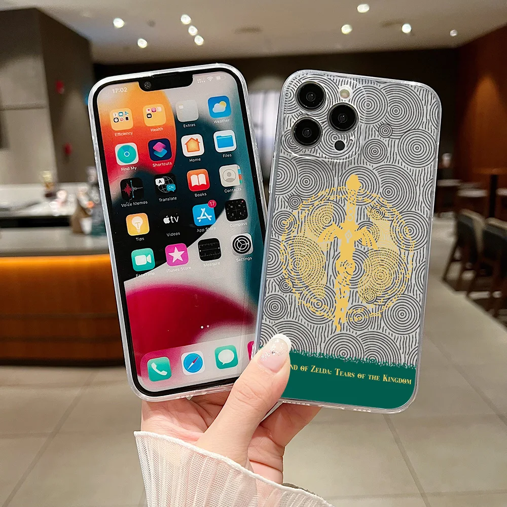 Game The Legends Of Zelda luxury Phone Case For iPhone 16 15 14 13 12 11 Mini Pro Max X XR XSMax 7 8 Plus SE20 Transparent Cover