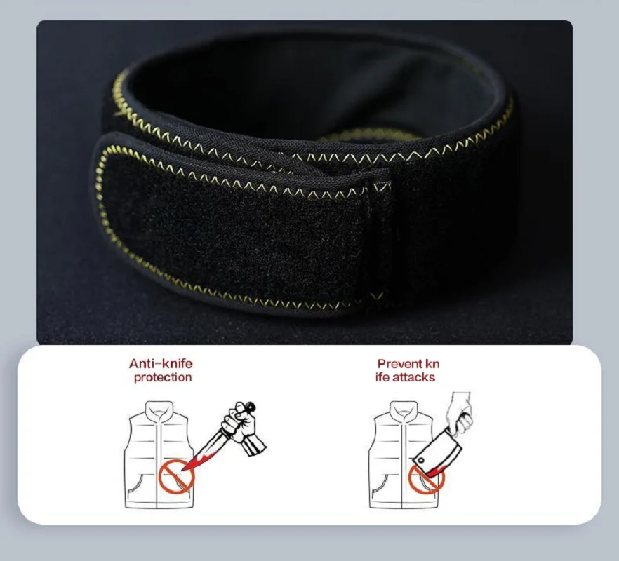 SGS LV5 Protezione per il collo anti-pugnalata Collare cervicale professionale resistente al taglio e alla puntura per lavori di sicurezza di autodifesa all'aperto
